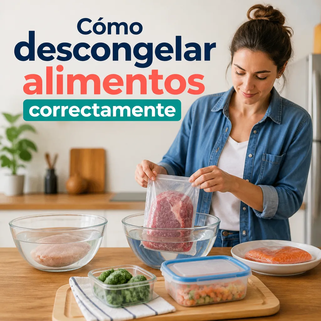 Cómo descongelar alimentos correctamente